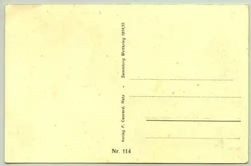 () Hattonchatel Schule Postkarte Sammlung Weltkrieg 1914-15. Nr. 114