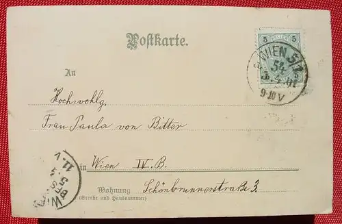 (1038566) Kunst-Postkarte. Frohe Ostern. Hasen. Ansichtskarte 1901