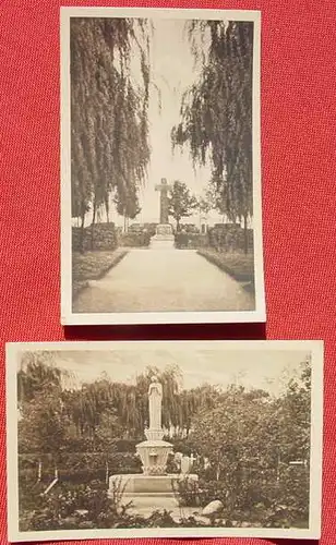 (1038577) Zwei Postkarten. Halle a. d. Saale. Gertraudenfriedhof