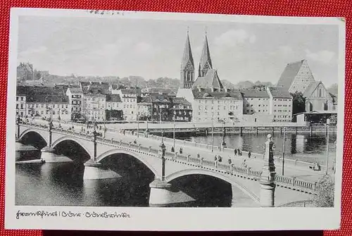 () Postkarte. Frankfurt an der Oder. Ansichtskarte. Poststempel v. 1941