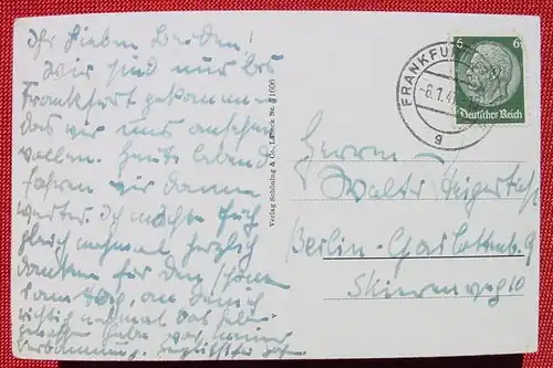 (1038580) Postkarte. Frankfurt an der Oder. Ansichtskarte. Poststempel v. 1941