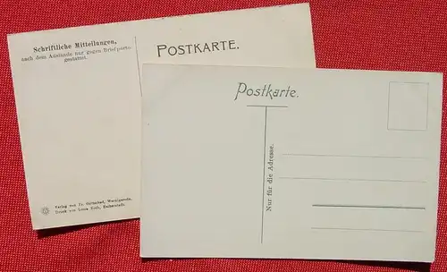 (1038586) Zwei Postkarten Wernigerode. Beschrieben 1907. Ansichtskarte