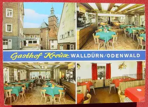 () Wallduern, Odenwald. Gasthof Kreuz, Franz-Karl Kehl. Postkarte / Ansichtskarte