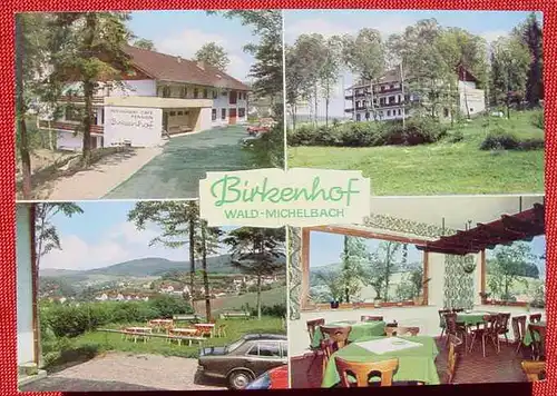 (1038602) Wald-Michelbach. Odenwald. Gasthof Birkenhof. VHG-Postkarte / Ansichtskarte
