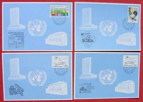 Neu : Versandkosten ab Euro 2,00 () United Nations Genf. Blaue Karten. 8 Stück (1 x doppelt). TOP Zustand ! 