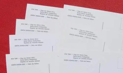 Neu : Versandkosten ab Euro 1,60 () United Nations Genf. Blaue Karten. 7 Stück. Alles verschiedene Karten von 1985. TOP Zustand ! 