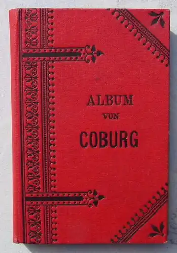 (1038771) Album / Leporello von Coburg, um 1880 ? 12 kleine Fotos auf Karton