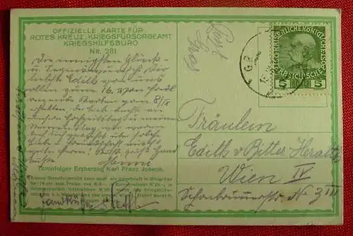 (1005849) Erzherzog Karl Franz Joseph, Ansichtskarte, Postkarte, um 1915