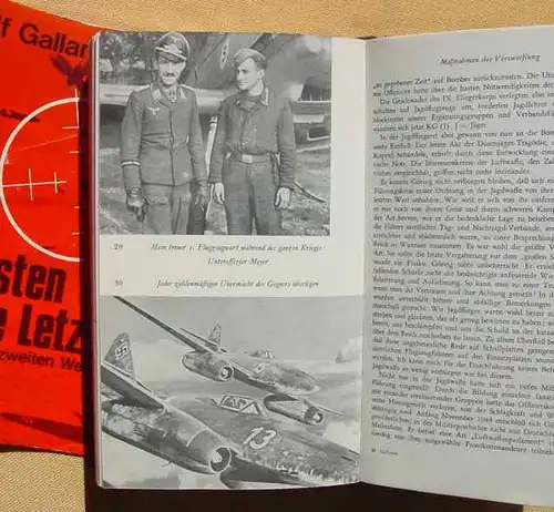 (0350736) Galland "Die Ersten und die Letzten" - 'Die Jagdflieger im Zweiten Weltkrieg'. 392 S.,