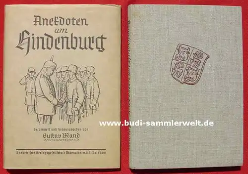 (0340110) Mand "Anekdoten um Hindenburg". 102 S., Athenaion, Potsdam 1936