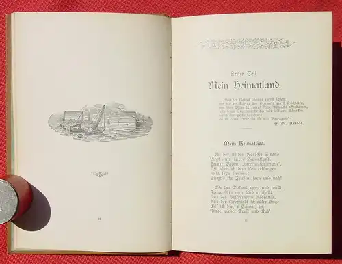 () Esk "Heimat - Ein bunter Liederstrauss vom Nordseestrand". 1904 Haynel, Emden u. Borkum