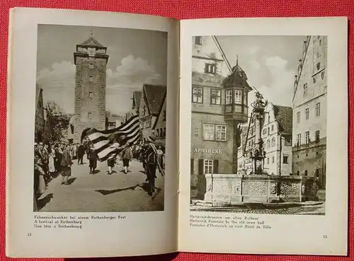 (1006623) "Rothenburg o.Tauber". Deutschland-Bildheft # 58. Universum-Verlag, Berlin um 1933