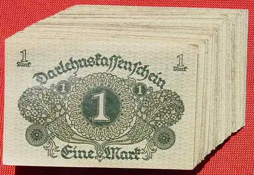 () Deutsches Reich. 100 x 1 Reichsmark, Berlin 1. 3. 1920. Geldscheine # nlvnoten