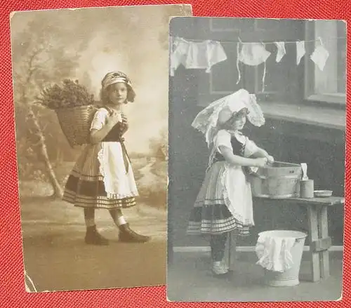 (1042164) Postkarten, 2 x Feldpost Feldbaeckerei-Kolonne Nr. 154 Feldpost-Nr. 661 # 1. Weltkrieg