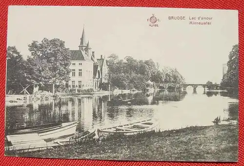 (1042176) Postkarte Brugge 1915. Feldpoststempel Marine-Korps