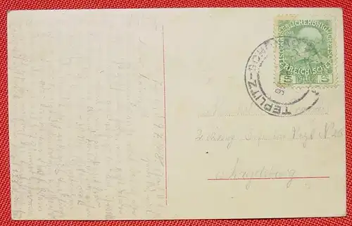 (1042192) Postkarte 1908. Fuerst Joachim XIII. / Graf Lothar. Teplitz 1908