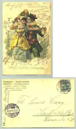 Ansichtskarte Düsseldorf Carneval 1903 (int: 40210-081)