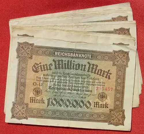 (1042091) 14 x 1 Million Reichsmark, Berlin 20. 2. 1923. Reichsbanknoten, Ro. 85