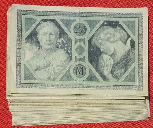 (1042100) 24 x 20 Reichsmark, Berlin 4. 11. 1915. Reichsbanknoten, Ro. 53