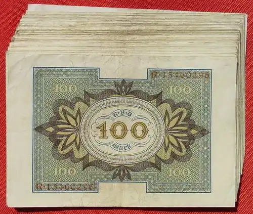 (1042105) 48 x 100 Reichsmark, Berlin 1. 11. 1920. Reichsbanknoten, Ro. 67
