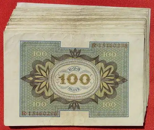 () 48 x 100 Reichsmark, Berlin 1. 11. 1920. Reichsbanknoten, Ro. 67