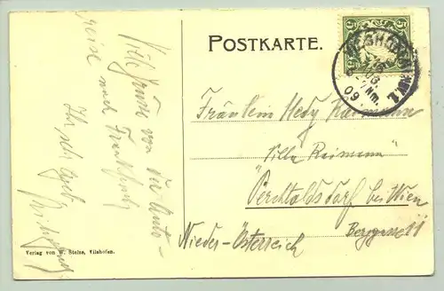 (1042299) Gruss aus Vilshofen (Niederbayern) Poststempel 1909. PLZ-Bereich 94474