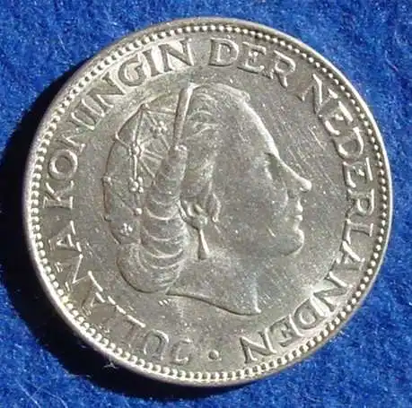 () Niederlande  2,5 Gulden 1964. Silbermuenze. Sehr guter Zustand !