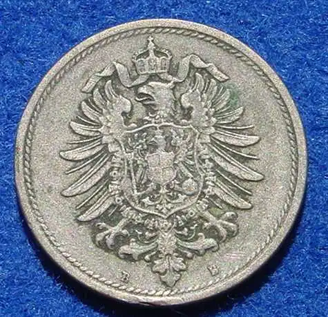 () Deutsches Reich 10 Pfennig 1876-B. Kaiserreich. J.4