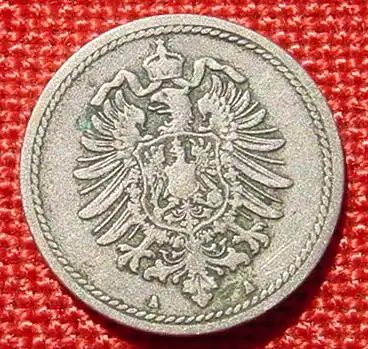 () Deutsches Reich 5 Pfennig 1874-A. Kaiserreich. J.3