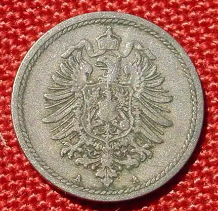 () Deutsches Reich 5 Pfennig 1875-A. Kaiserreich. J.3