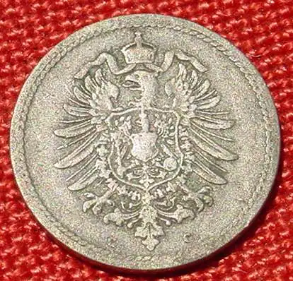 () Deutsches Reich 5 Pfennig 1875-G. Kaiserreich. J.3