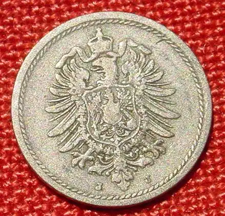 () Deutsches Reich 5 Pfennig 1875-J. Kaiserreich. J.3