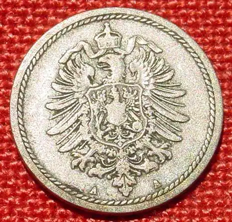 () Deutsches Reich 5 Pfennig 1888-A. Kaiserreich. J.3