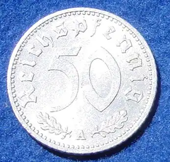 () Deutsches Reich. 50 Reichspfennig 1935-A. Drittes Reich. J.368