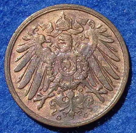 () Deutsches Reich. 2 Reichspfennig 1905-G. Kaiserreich. J.11