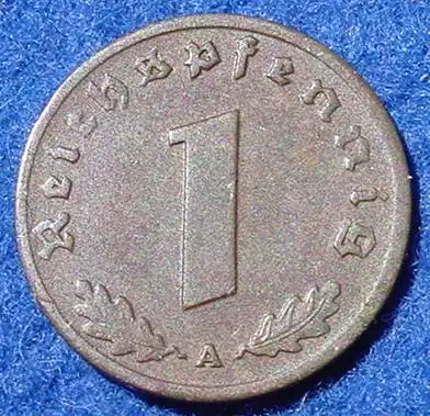 () Deutsches Reich. 1 Pfennig 1936-A. Drittes Reich. J.361