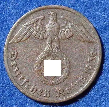 (1044052) Deutsches Reich. 1 Pfennig 1936-A. Drittes Reich. J.361