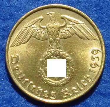 (1044082) Deutsches Reich. 5 Reichspfennig 1939-J. Drittes Reich. J.363. Sehr gut erhalten, oder ?