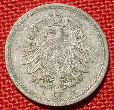 () Deutsches Reich. 10 Pfennig 1875-J. Kaiserreich. J.4