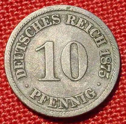(1044120) Deutsches Reich. 10 Pfennig 1875-J. Kaiserreich. J.4