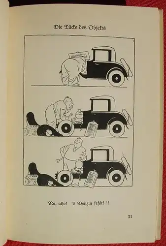 () "Komische Autos - Komische Menschen". Ein Bilderbuch v. Kurt Wolfes. Humor. 1935 Schlieffen-Verlag, Berlin