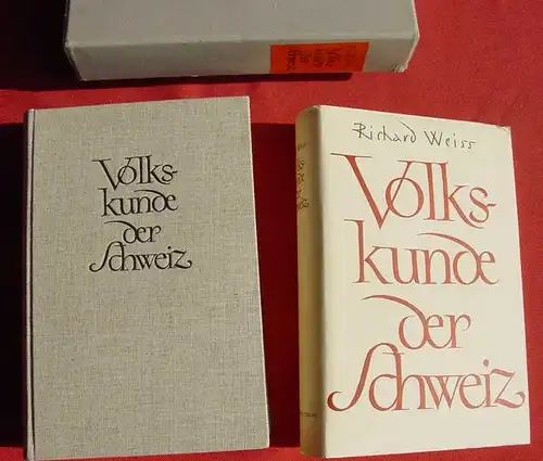 (1012483) Weiss "Volkskunde der Schweiz". 438 S., 314 Abb., Rentsch, Erlenbach / Zuerich 1946