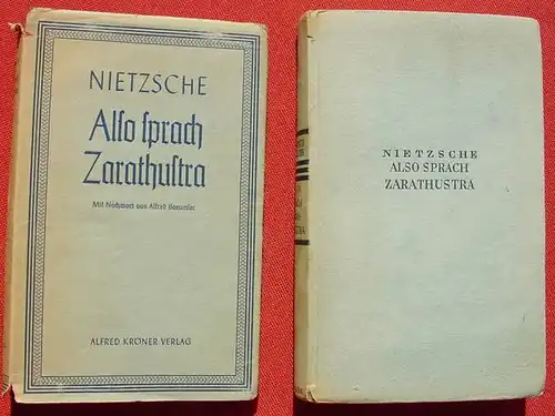 () Nietzsche "Also sprach Zarathustra" 426 S., Kroener Verlag, Leipzig 1941