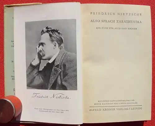 () Nietzsche "Also sprach Zarathustra" 426 S., Kroener Verlag, Leipzig 1941