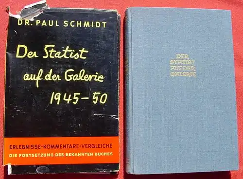 (1012719) "Der Statist auf der Galerie 1945-1950". 308 S., Athenaeum-Verlag, Bonn 1951