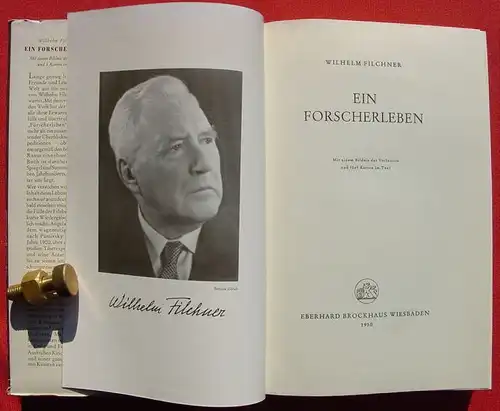 () Filchner "Ein Forscherleben". 392 S., Brockhaus-Verlag, Wiesbaden 1950. Sehr guter Zustand