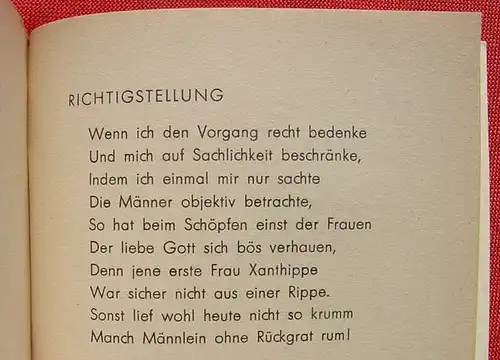 () "Bosheiten und Sticheleien". Kleine Winke mit u. ohne Zaunpfahl. 1. A. Globus-Verlag 1949