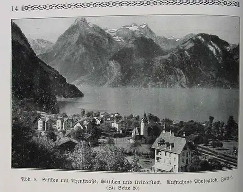 (1012827) "Der Vierwaldstaetter See". Zahn. 50 Abb., 1927 Velhagen & Klasing-Verlag, Bielefeld