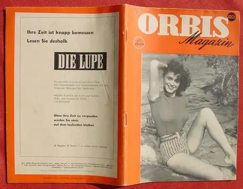 () Orbis Magazin, Nr. 211. Berichte, Romanteil, Raetsel. 64 S., Hallwag Bern 1958