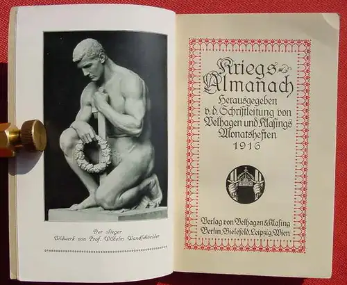 (1014006) "Velhagen u. Klasings Kriegs-Almanach". 160 S., Kriegszeit 1914-1915. Berlin